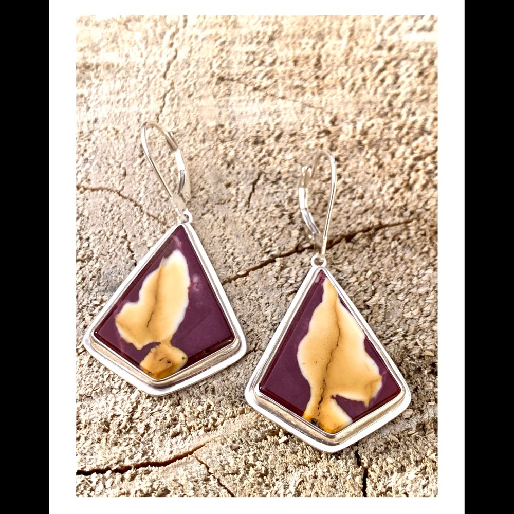 Mookaite & Sterling silver Earrings